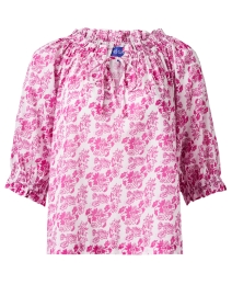 Product image thumbnail - Ro's Garden - Havana Pink Print Cotton Top