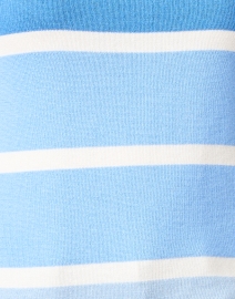 Fabric image thumbnail - Blue - Blue and White Stripe Cotton Sweater