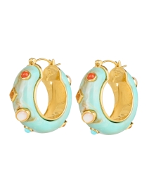 La Bomba Turquoise Hoop Earrings