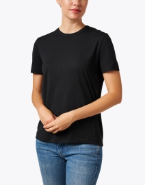 Front image thumbnail - Majestic Filatures - Black Relaxed Tee