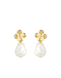 Product image thumbnail - Peracas - Bambi Gold and Pearl Earrings