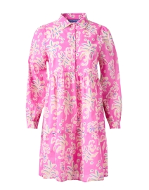 Product image thumbnail - Ro's Garden - Romy Pink Print Shirt Dress