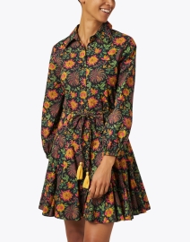 Front image thumbnail - Ro's Garden - Poppy Multi Floral Print Shirt Dress
