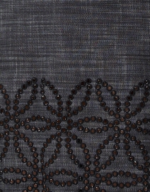 Fabric image thumbnail - Piazza Sempione - Black Eyelet Trim Dress