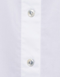Fabric image thumbnail - Hinson Wu - Aileen White Button Back Stretch Poplin Shirt