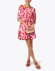 Look image thumbnail - Rosso35 - Pink and Orange Print Cotton Dress