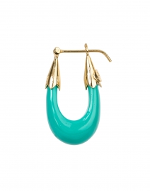 Gas Bijoux - Ecume Turquoise Hoop Earrings