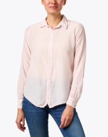 Front image thumbnail - CP Shades - Romy Pink Cotton Silk Shirt