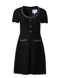 Lara Black Tweed Mini Dress 