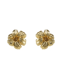 Product image thumbnail - Oscar de la Renta - Gold Poppy Earrings