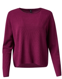 Product image thumbnail - Eileen Fisher - Purple Linen Cotton Top
