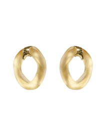 Product image thumbnail - Alexis Bittar - Gold Lucite Link Earrings