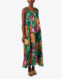 Look image thumbnail - Farm Rio - Tropical Multi Print Cotton Dress