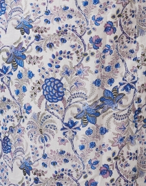 Fabric image thumbnail - Ro's Garden - Blue Multi Print Cotton Kurta