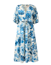 Figue - Joyce Blue and White Print Cotton Dress