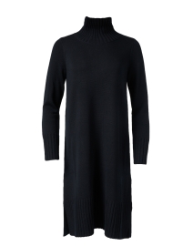 Product image thumbnail - Eileen Fisher - Ash Black Wool Sweater Dress
