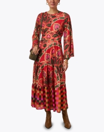 Look image thumbnail - Oliphant - Positano Red Multi Print Dress