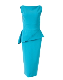 Product image thumbnail - Chiara Boni La Petite Robe - Keleigh Blue Stretch Jersey Dress