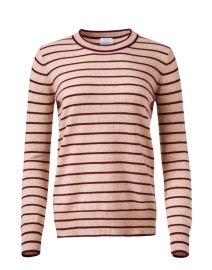 Product image thumbnail - Madeleine Thompson - Balfe Beige Stripe Sweater