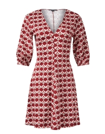 Cinghia Red Multi Print Cotton Dress