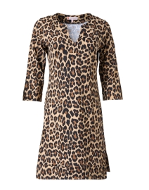 Megan Neutral Leopard Print Dress