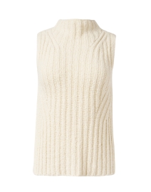 Ivory Cotton Fleece Sweater