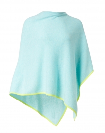 Blue and Green Cashmere Poncho
