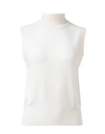 Ivory Wool Cashmere Turtleneck Top