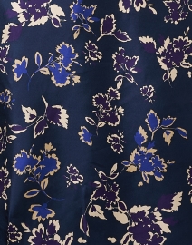 Fabric image thumbnail - Rosso35 - Navy Floral Silk Shirt Dress