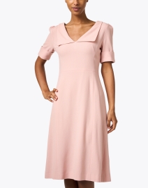 Front image thumbnail - Jane - Rosie Pink Wool Crepe Dress