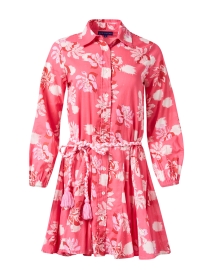 Poppy Pink Print Shirt Dress