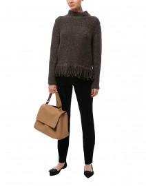 Brown Wool Cotton Sweater
