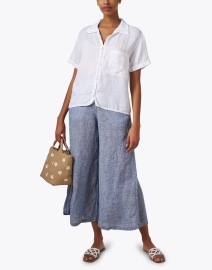 Look image thumbnail - CP Shades - Nic White Linen Top