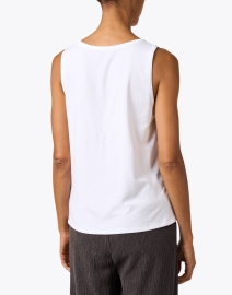 Back image thumbnail - Eileen Fisher - White Stretch Jersey Knit Tank