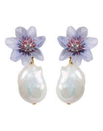 Product image thumbnail - Mignonne Gavigan - Caterina Blue Pearl Drop Earrings