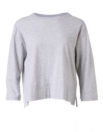 Grey Knit Cotton Top
