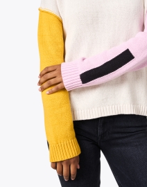 Extra_1 image thumbnail - Lisa Todd - Ivory Multi Color Block Sweater