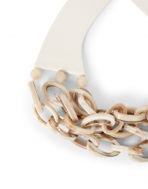 Extra_1 image thumbnail - Fairchild Baldwin - Mirella Ivory Horn Resin Chain Link Necklace