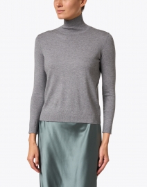 Weekend Max Mara - Grey Silk Wool Blend Sweater