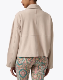 Back image thumbnail - Repeat Cashmere - Beige Suede Jacket