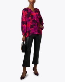 Look image thumbnail - Avenue Montaigne - Leo Black Faux Leather Pull On Pant