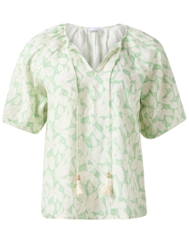 Ecru - Winslet Green Leaf Print Blouse