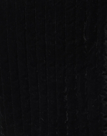 Fabric image thumbnail - L.K. Bennett - Lou Black Velvet Quilted Jacket