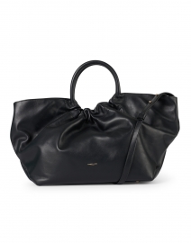 Extra_1 image thumbnail - DeMellier - Los Angeles Black Smooth Leather Ruched Tote