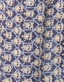 Fabric image thumbnail - Bell - Jane Navy and White Cotton Silk Dress