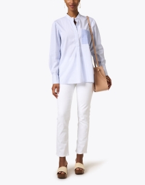Look image thumbnail - Mother - The Rider White High-Waisted Ankle Jean