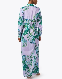 Back image thumbnail - Ala von Auersperg - Kathe Lavender Print Cotton Dress