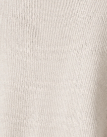 Fabric image thumbnail - D.Exterior - Beige Lace Applique Turtleneck Sweater
