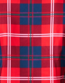 Fabric image thumbnail - Gretchen Scott - Red Plaid Ruffle Neck Top