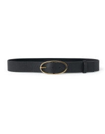 Platano Black Leather Belt